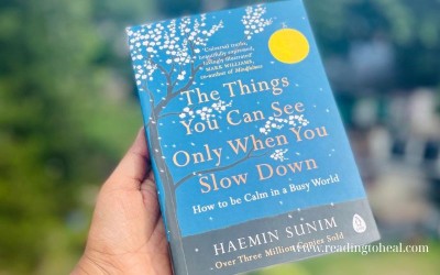 Front cover of the book The Things You Can See Only When You Slow Down by Haemin Sunim.