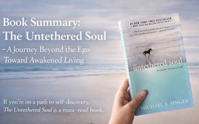 Book summary of The Untethered Soul by Michael A. Singer, exploring inner freedom and awakened living